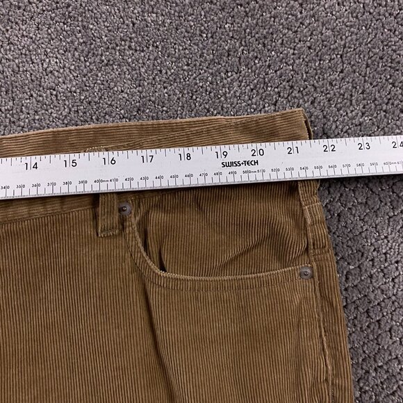 Woolrich Corduroy Pants Men's 40 x 32 Measures 43 x 32 Brown Flat Front - Picture 9 of 13